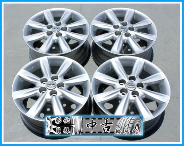 員林中古輪胎館』編號:203 TOYOTA WISH 原廠鋁圈15吋5孔100 / 6J