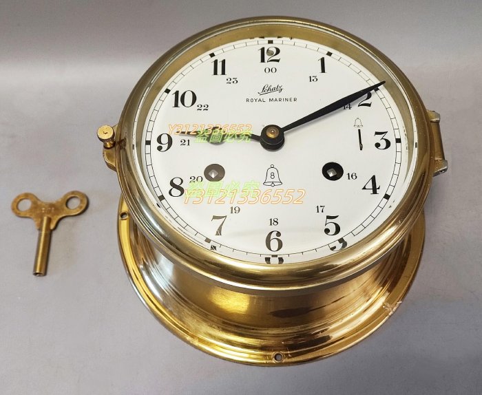 船舶時計ドイツ製ヴィンテージのシャッツロイヤルマリナーと船の鐘 船舶時計ドイツ製ヴィンテージのシャッツロイヤルマリナーと船の鐘
