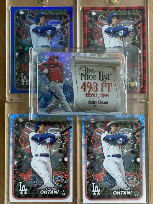 2024 TOPPS Holiday Shohei Ohtani 大谷翔平SSP 特卡套卡（共五張