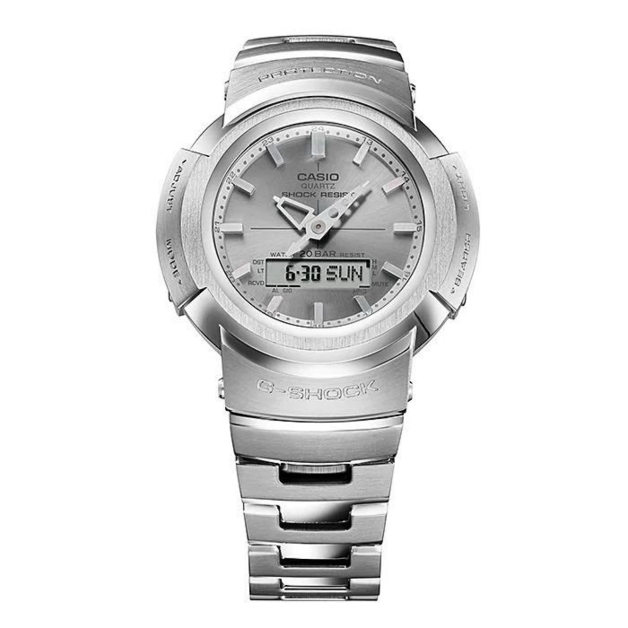 CASIO 卡西歐 G-SHOCK 指針 數位 全金屬 AWM-500 系列 AWM-500D-1A8 @EASYwatches
