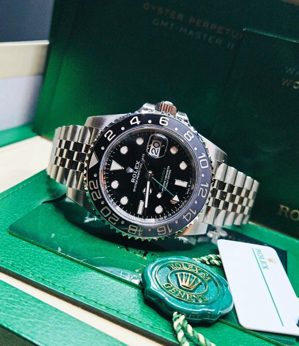 【現貨】ROLEX GMT-Master II  126710GRNR 黑灰雙色陶瓷錶圈 皮蛋圈 年輕低調耐看有型😎2024/ 12🇹🇼