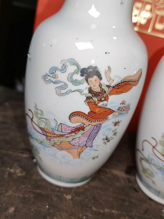 嚴選古早仙女散花瓶，品相珍稀民間收藏推薦仙女散花瓶民間老物古董收藏