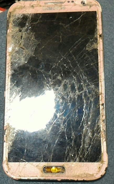 $$【故障機】三星Samsung Galaxy Note2 Gt-N7100『粉紅色』$$