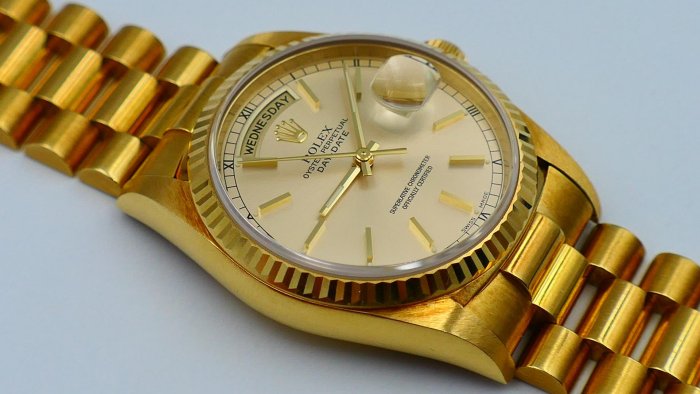 【美好時光】罕見一級美品ROLEX勞力士18238少見銀面盒單全藏品( 18038 118238 128238參考)