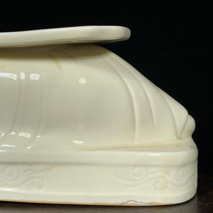 宋定窯刻花卉紋童子枕，高13直徑30CM NO254353 | Yahoo拍賣