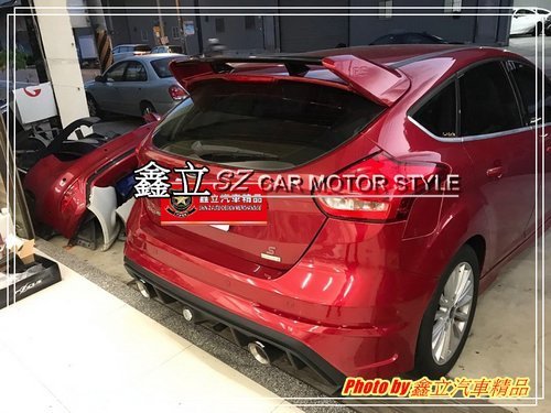 ※ 鑫立汽車精品 ※ FOCUS MK3.5 16-18年 5D 專用 仿 RS RS後保 後大包 後保桿 PP 素材