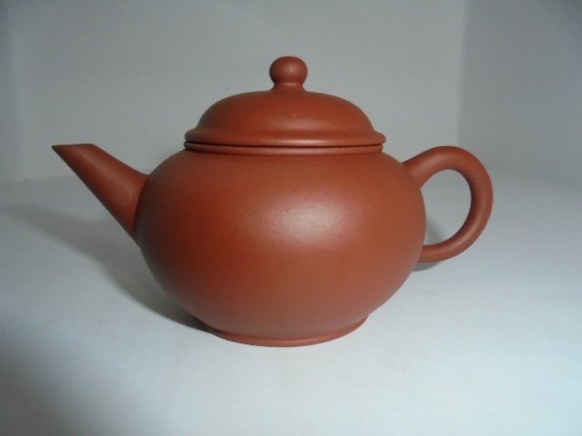 鉢　紅泥長方　骨董品 70年代外銷四六章「中國宜興」 純紅泥水平標準壺3杯(厚胎) 微使用品/綠