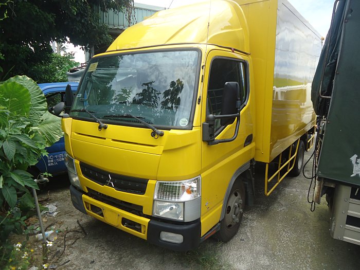自售14年5期堅達3.5噸11尺半工程廂貨車升降尾門引擎讚跑19萬里550000