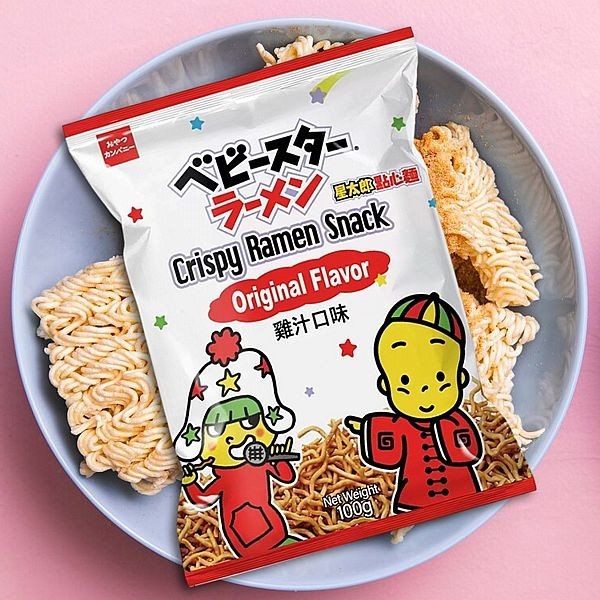 優雅食 星太郎 點心麵(雞汁口味)100g【小三美日】 DS023949 脆麵 雞汁麵 餅乾 點心 零食 下午茶 追劇
