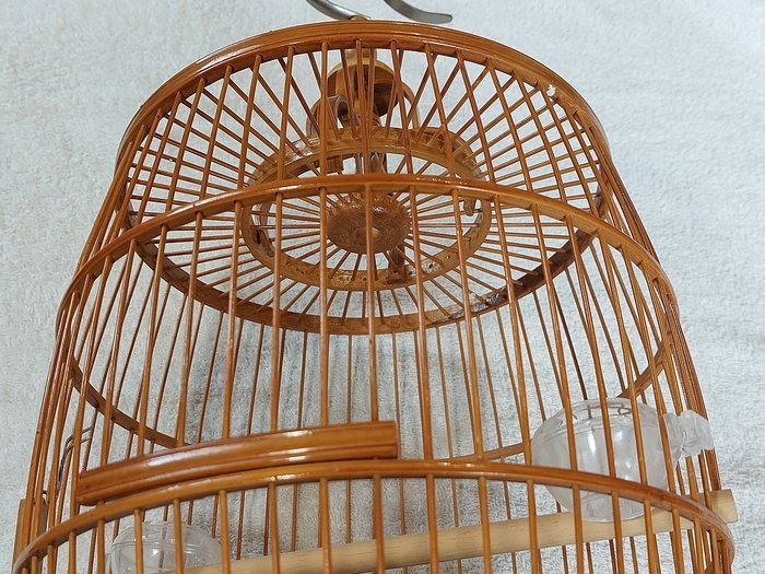 鳥籠~~竹製~~鼓型.酒桶型~~總高約45cm | Yahoo拍賣