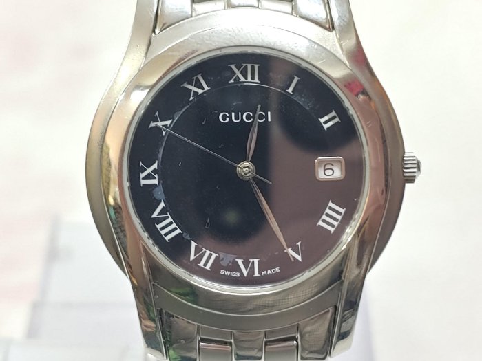 瑞士製 GUCCI 5500M 石英錶 保證真品
