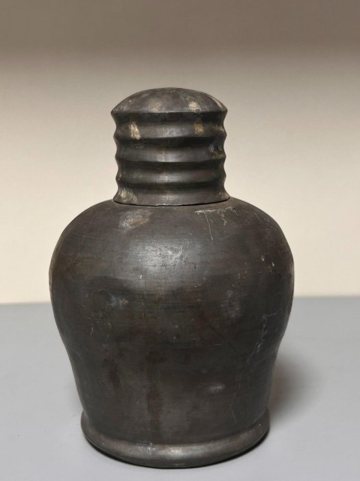 古錫 錫製 茶缶 茶入 唐物 清代 清末民初錫茶葉罐- 故宮