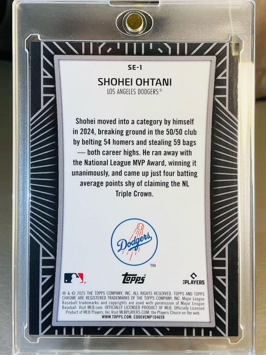 Topps 大谷翔平 Chrome Shadow Etch 【公式通販】
