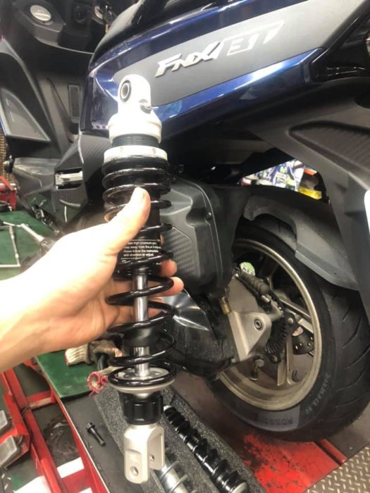 欣輪車業 RPM RR 新版鉑金黑 阻尼可調 後避震器雙槍 FNX  KRN 麒麟 戰將 裝4200元