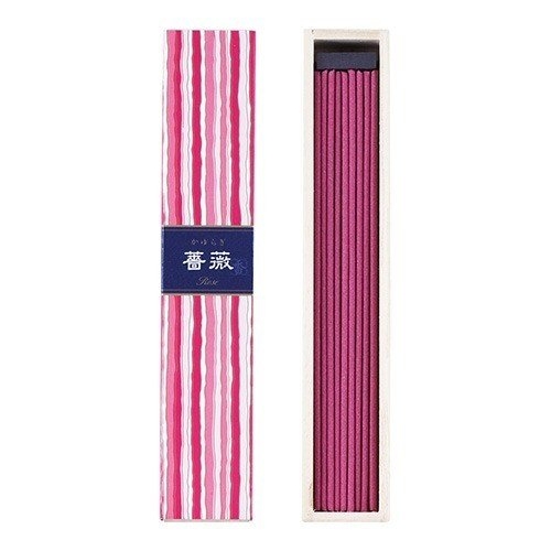 日本香堂 NipponKodo 線香(薔薇) 40入附香座 臥香【南風百貨】