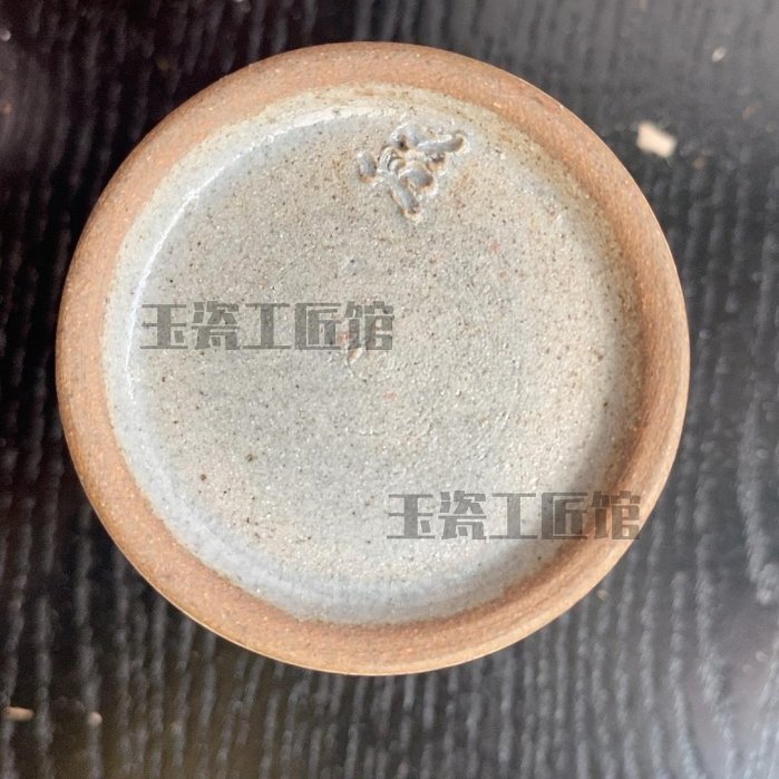 【佳香】韓国人間国宝 李殷九 青坡窯 高麗柿天目茶入 象牙蓋 共箱 茶道具 本物保証 韓国人間国宝 安東五作 樊川窯 青華 柿形香合 共箱