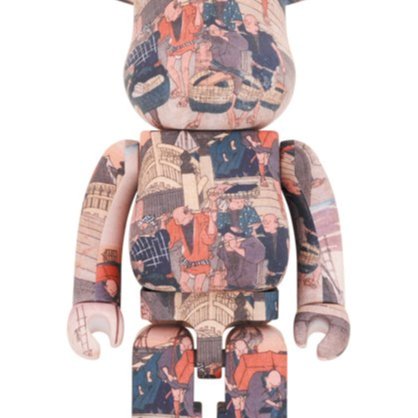 BEETLE BE@RBRICK 東海道五十三次歌川広重日本橋浮世繪庫柏力克熊1000