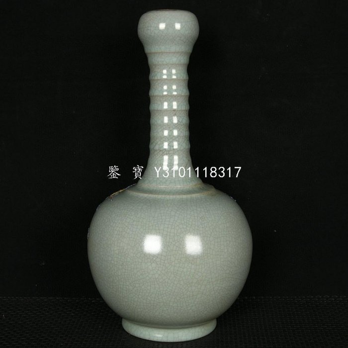 鑒寶新賣場】（古瓷器）宋代汝瓷大宋汝窯青龍寺禦制款瀝粉描金
