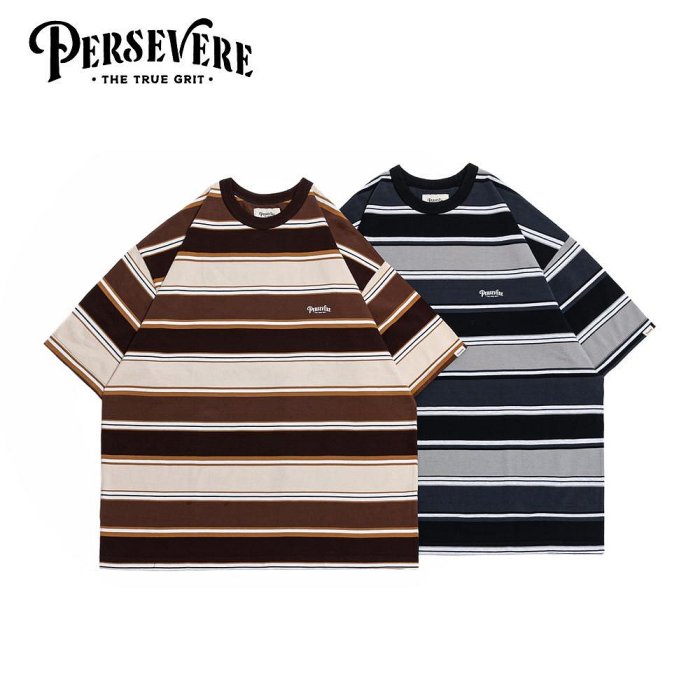 NMR] 現貨PERSEVERE 24 S/S Gradient Stripe T-shirt 品牌標誌