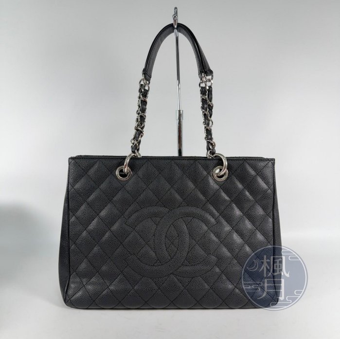CHANEL 16開 黑 荔枝 托特包 GST