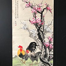 Z214【王雪濤】雞，四尺豎幅純手繪作品尺寸約：138*68厘米未裝裱，帶