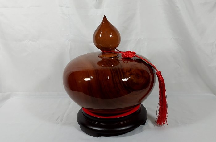 台灣製造/牛樟聚寶盆(高25寬25公分)招財聚寶/附旋轉座/五帝錢(4) 濃郁