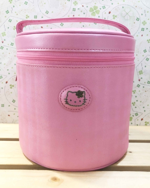【震撼精品百貨】Hello Kitty 凱蒂貓日本SANRIO三麗鷗 Hello Kitty 25TH化妝包/箱-粉L*18741