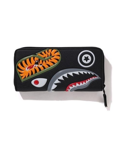 日貨代購CITY】2024AW APE BAPE WGM SHARK LONG WALLET 鯊魚錢包