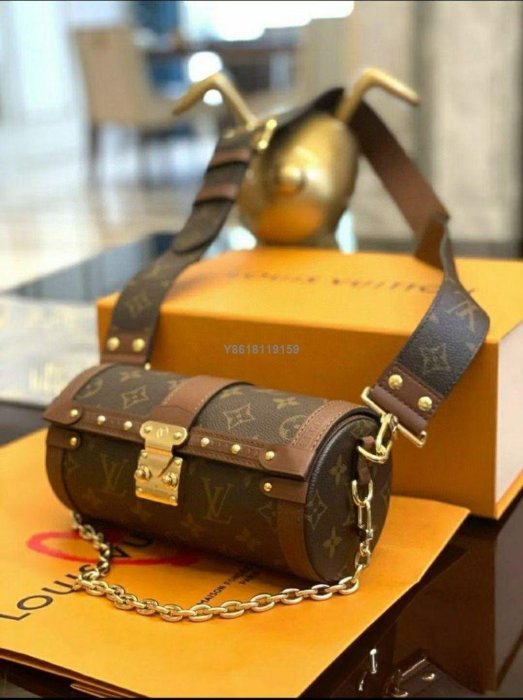 【二手】Lv 路易威登巴比龍 新款圓桶包 復古風 vip限定款 單肩包斜挎包