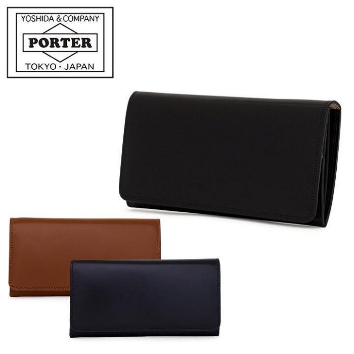 展示新品 ** Porter yoshida **  Counter 系列 黑色 真皮 亮皮 皮夾 長夾 証件夾 護照夾
