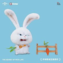 寵物玩具Fictus正版愛寵大機密小白兔老大毛絨玩偶玩具公仔娃生日禮物 新品