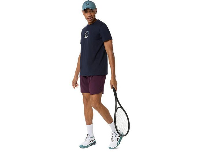 【曼森體育】ASICS 亞瑟士 短袖上衣 男款 2色 海外版 網球上衣 2041A355-250/402