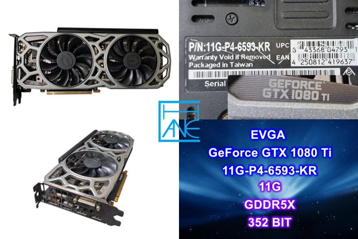 【 大胖電腦 】艾維克 GTX1080 TI 11G顯示卡/11G-P4-6593-KR/GDDR5X/352BIT/保固30天 直購價4800元