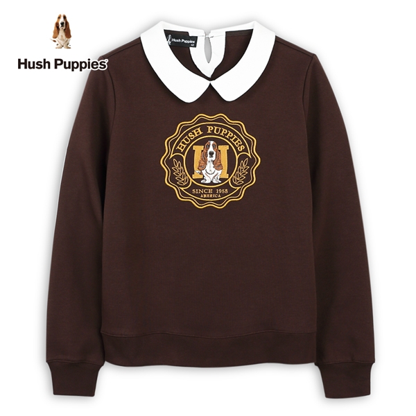 Hush Puppies 上衣 女裝品牌徽章HP經典刺繡狗上衣