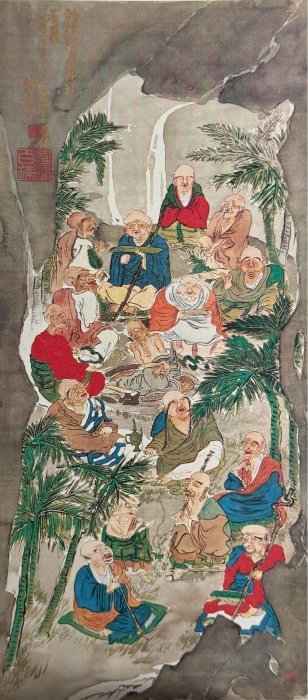 日本京都國立博物館監修【富岡鐵齋】畫集全美品帶原裝錦盒和紙盒朝日