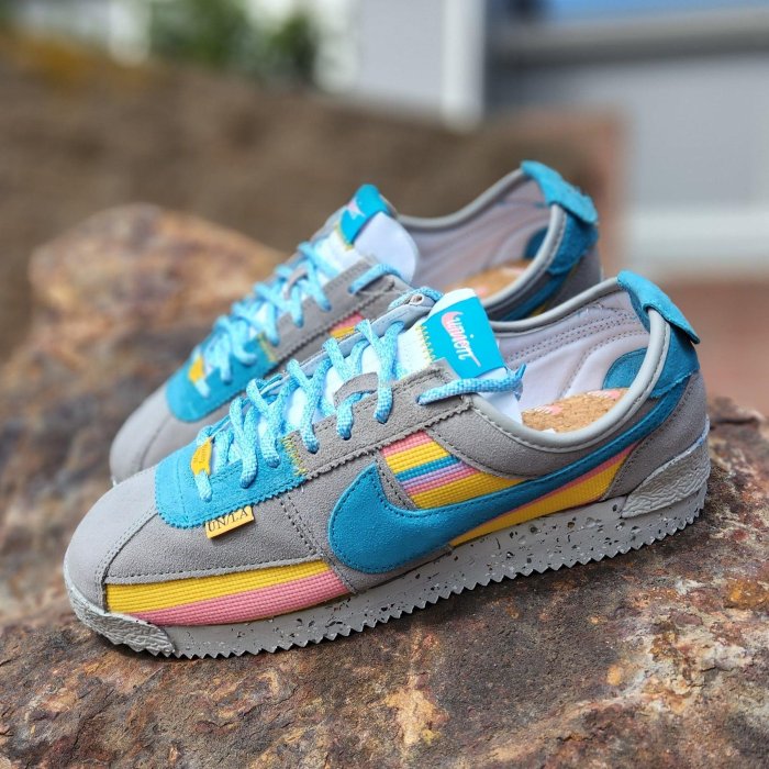 Nike Cortez 50週年 灰粉藍阿甘輕便休閑跑步鞋 DR1413-002 男女鞋