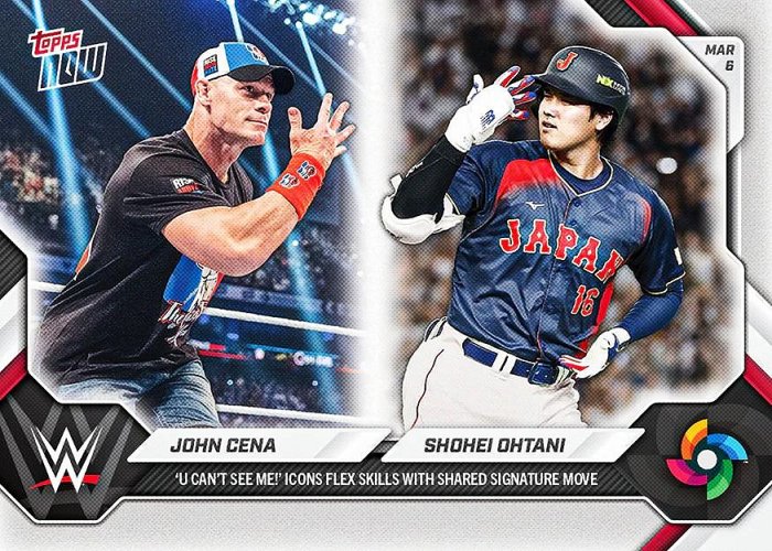 《現貨》大谷翔平珍貴WBC經典賽日本隊同一個招牌動作致敬John Cena經典時刻紀念卡 2026 Topps Now WBC