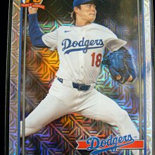 山本由伸漂亮復古樣式金屬格子亮面卡2026 Topps Series 1 1991 Topps