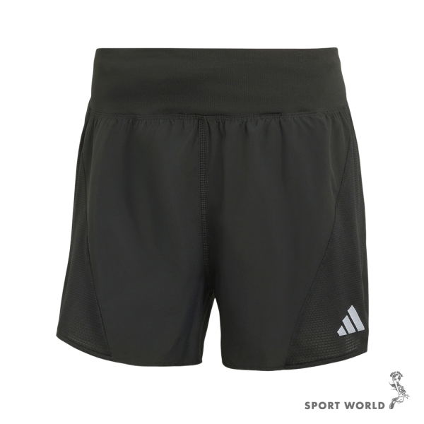 Adidas 排汗短褲 女裝 透氣 網眼內襯 抽繩 黑【運動世界】JZ2226