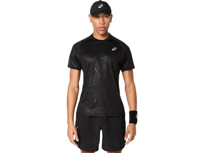 【曼森體育】ASICS 亞瑟士 短袖上衣 男款 ACTIBREEZE 美網 海外版 網球上衣 2041A352-001