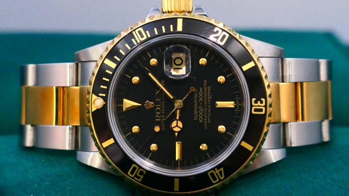 【美好時光】勞力士ROLEX極品黑色鉚釘面16803 !