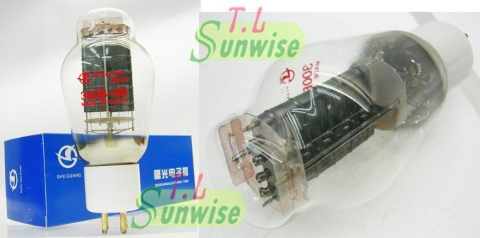 現貨供應300B ︽NO:3006 中國曙光300B - 98 NIB 白瓷座鍍金腳彈簧吊燈