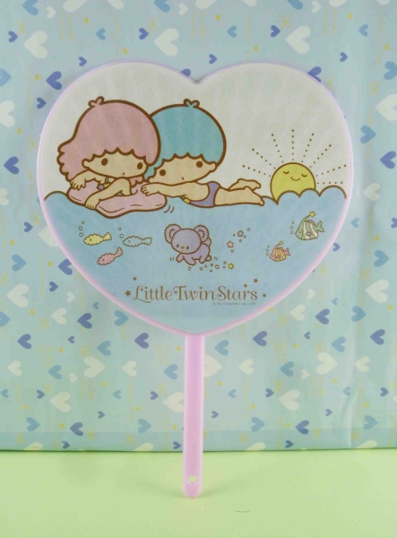 【震撼精品百貨】Little Twin Stars KiKi&LaLa 雙子星小天使~愛心外型-沙灘