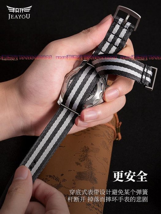nato尼龍帆布表帶適配tudor帝舵碧灣計時1958青銅原裝專用-zero潮流屋