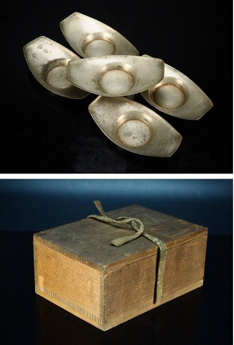 古錫 明時代 茶托 茶道具 錫製 沈存周 古錫 明時代 茶托 茶道具 錫製 沈存周