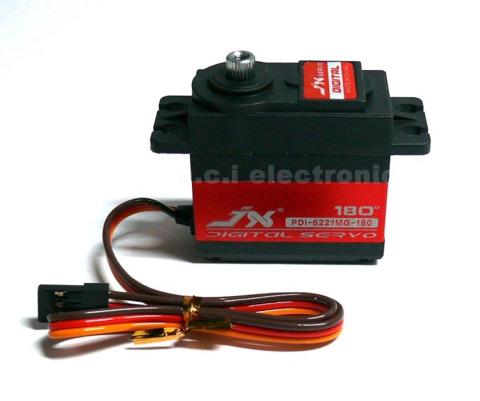 UCI電子】(K-4) JX6221舵機20KG大扭力金屬齒輪180度120度伺服馬達JX