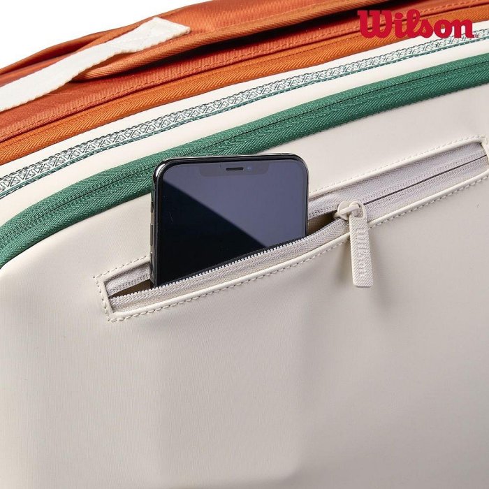 【曼森體育】Wilson ROLAND GARROS 2026 9支裝 網球拍袋RACKET BAG Cream 法網系列