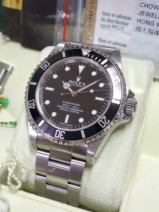 勞力士2000 2001 年份Rolex Submariner 中文版說明書配件16600