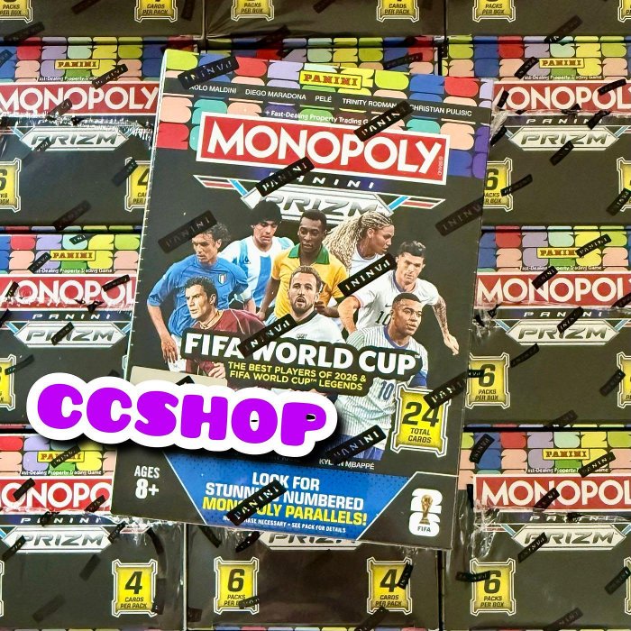 【CCSHOP】⚽️世界盃2026 Panini Prizm Monopoly Blaster 有多件優惠！