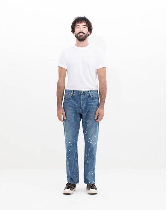 visvim SOCIAL SCULPTURE 11 DRY-26 潑漆牛仔褲。太陽選物社